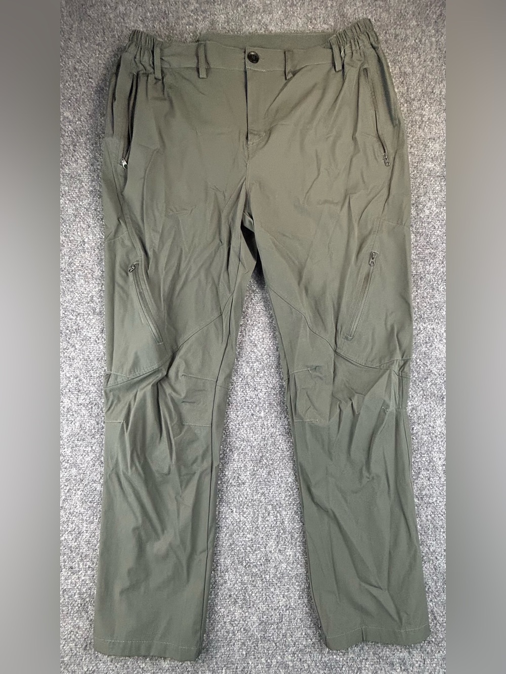 Postropaky Mens Hiking Quick Dry Lightweight Waterproof Fishing Pants Size 36/30